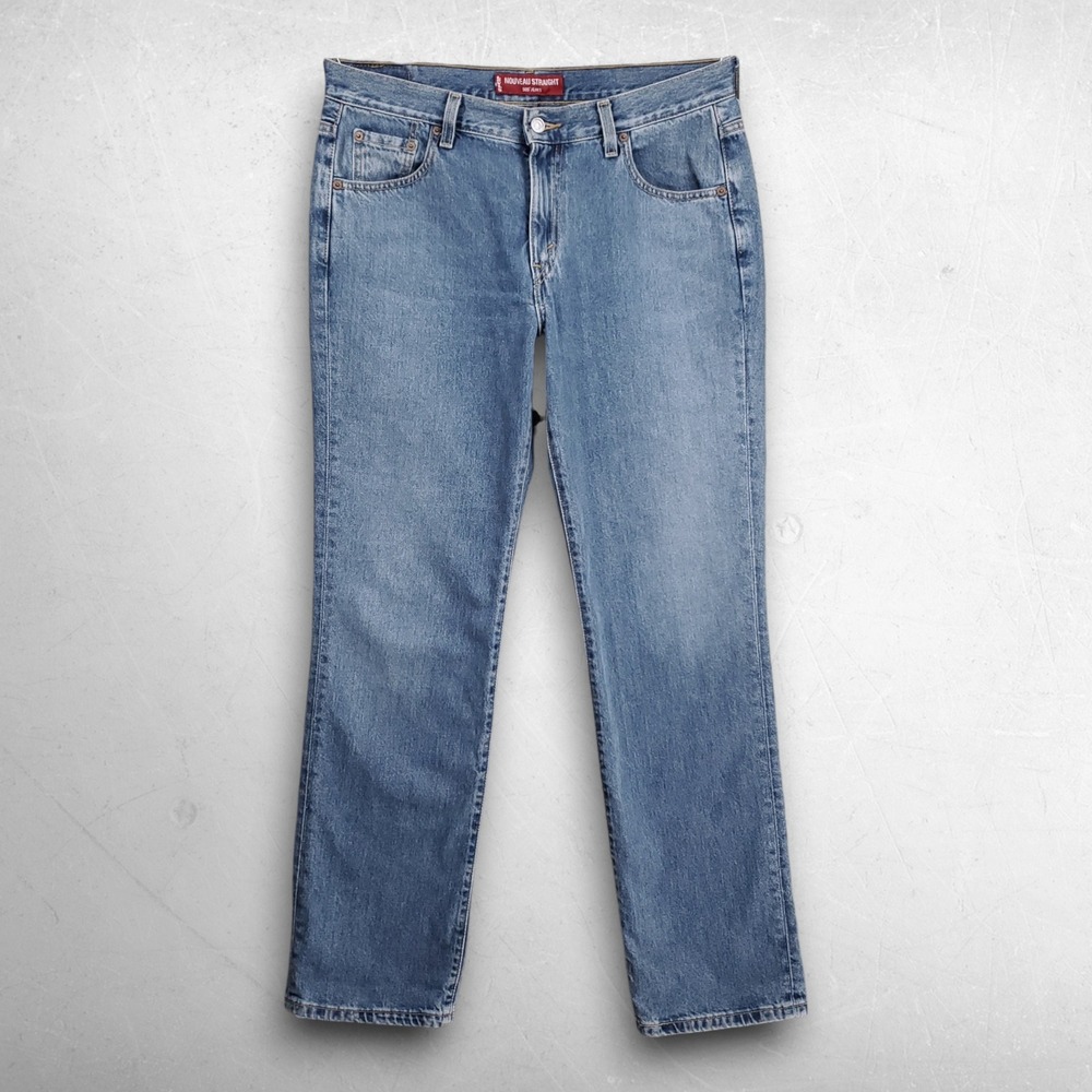 VTG Y2K Levi's 505 Nouveau Straight Jeans Women 12 Blue Gorpcore Streetwear